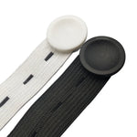 Mask Hook Adjustment Buckle Ear-Wearing Mask Anti-Squeeze Ear Lanyard Extending Ear Rope, White, Black