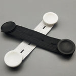 Mask Hook Adjustment Buckle Ear-Wearing Mask Anti-Squeeze Ear Lanyard Extending Ear Rope, White, Black