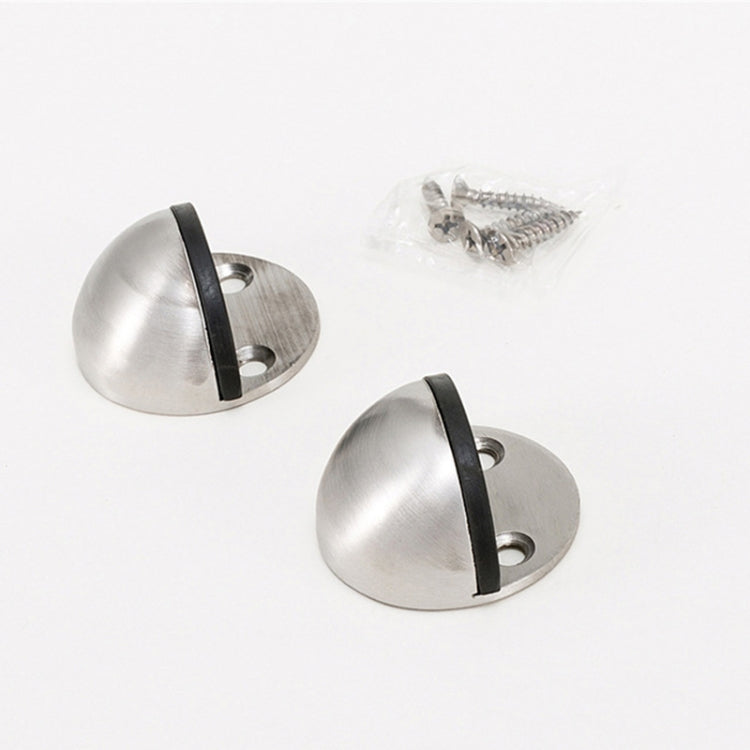 2pcs/pack Stainless Steel Door Stop Free Punch Door Top Cabinet Hardware Accessories, Door Stop Free Punch