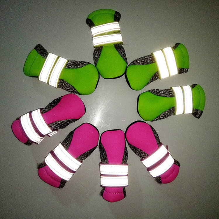 4 in 1 Pet Shoes Dog Shoes Walking Shoes Small Dogs Pet Supplies, S, M, L, XL