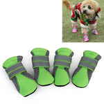 4 in 1 Pet Shoes Dog Shoes Walking Shoes Small Dogs Pet Supplies, S, M, L, XL