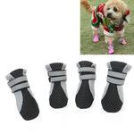 4 in 1 Pet Shoes Dog Shoes Walking Shoes Small Dogs Pet Supplies, S, M, L, XL