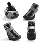 4 PCS / Set Breathable Non-slip Wear-resistant Dog Shoes Pet Supplies, 2.8x3.5cm, 3.3x4cm, 3.8x4.3cm, 4.3x4.8cm, 4.8x5.3cm