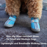 4 PCS / Set Breathable Non-slip Wear-resistant Dog Shoes Pet Supplies, 2.8x3.5cm, 3.3x4cm, 3.8x4.3cm, 4.3x4.8cm, 4.8x5.3cm