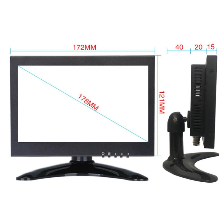 ZGYNK B1042 Portable High-Definition Metal Computer Monitor Display, 7 inch VGA AV HDMI BNC, 9.7 inch VGA AV HDMI BNC, 10.1 inch VGA AV HDMI BNC, 12 inch VGA AV HDMI BNC, 12.5 inch VGA AV HDMI BNC