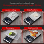 High-Precision Electronic Scale Mini Portable Jewellery Medicine Scale, 500g/0.1g, 100g/0.01g, 200g/0.01g, 300g/0.01g, 500g/0.01g, 1000g/0.1g