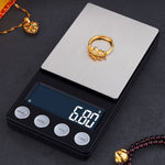 High-Precision Electronic Scale Mini Portable Jewellery Medicine Scale, 500g/0.1g, 100g/0.01g, 200g/0.01g, 300g/0.01g, 500g/0.01g, 1000g/0.1g