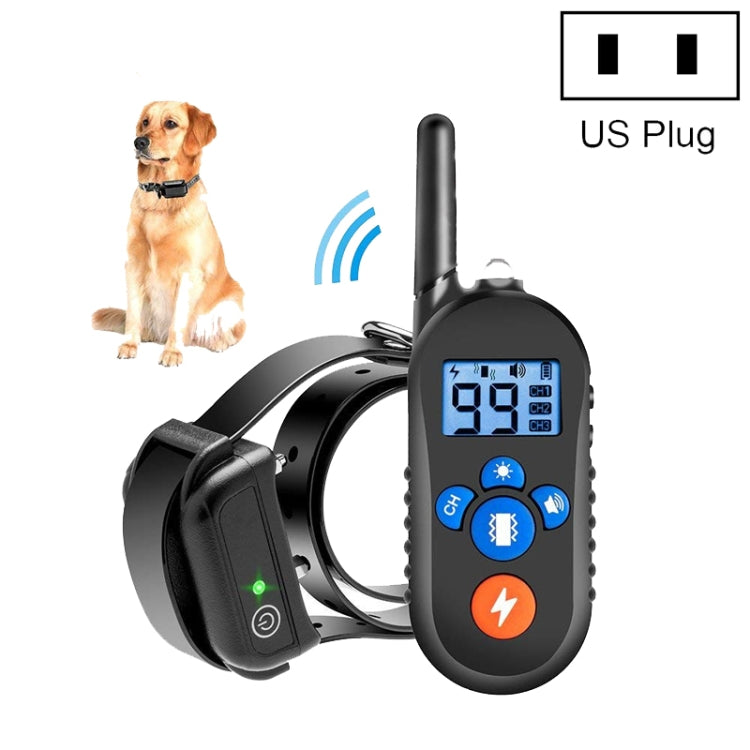 800m Remote Control Electric Shock Bark Stopper Vibration Warning Pet Supplies Electronic Waterproof Collar Dog Training Device, 556-1, 556-2, 556-3