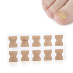 10 PCS Glue-free Orthopedic Nail Stick Toe Nail Groove Inlay Corrector, Transparent Bottom, White Bottom, Blue Bottom