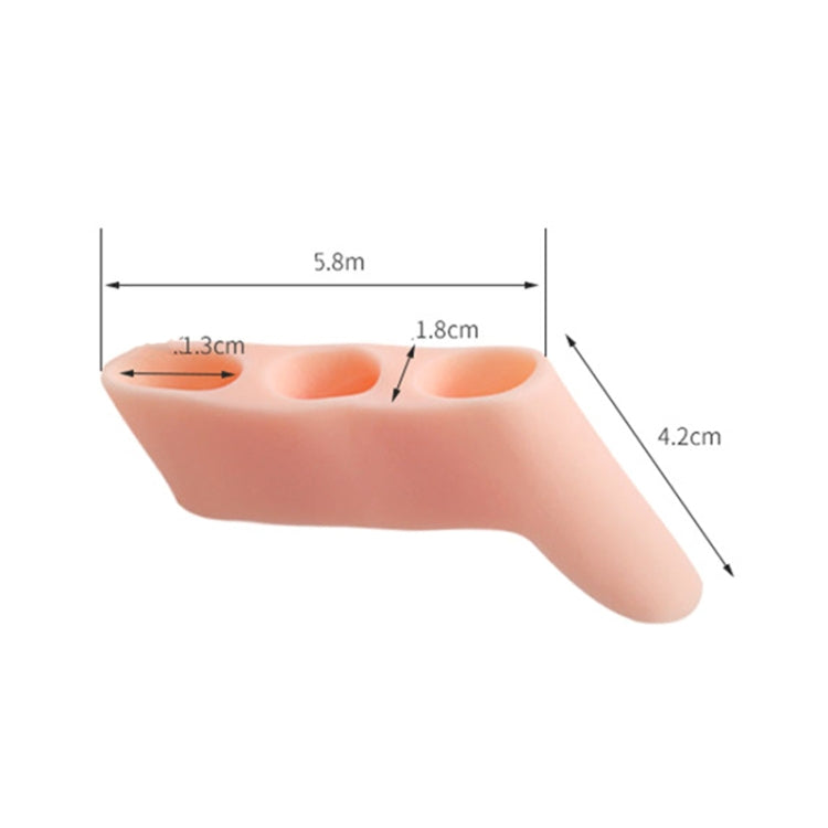 1Pairs Three-hole Split Toe Protects Thumb External Separator Random Color Delivery