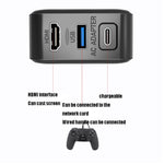Multi-Function Projection And Charging AC Adapter Base Support Android/PC/Lite For Switch, Black+US Plug, Black+EU Plug, Black+UK Plug