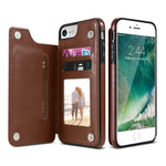 Retro PU Leather Case Multi Card Holders Phone Cases for iPhone 6 Plus & 6s Plus, iPhone 6 Plus, v