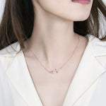 S925 Sterling Silver Necklace Women ECG Accessory Necklace