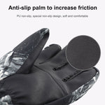 Winter Thermal Ski Gloves Outdoor Waterproof Velvet Gloves Thickening Touch Screen Motorcycle Gloves, M, L, XL