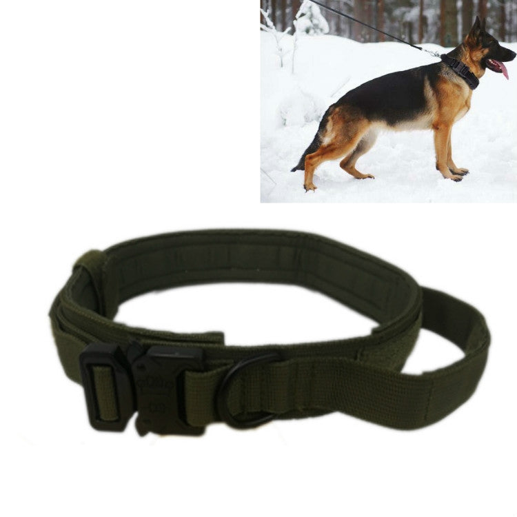 Collier de traction pour chien en nylon épais, tailles M, L et XL.