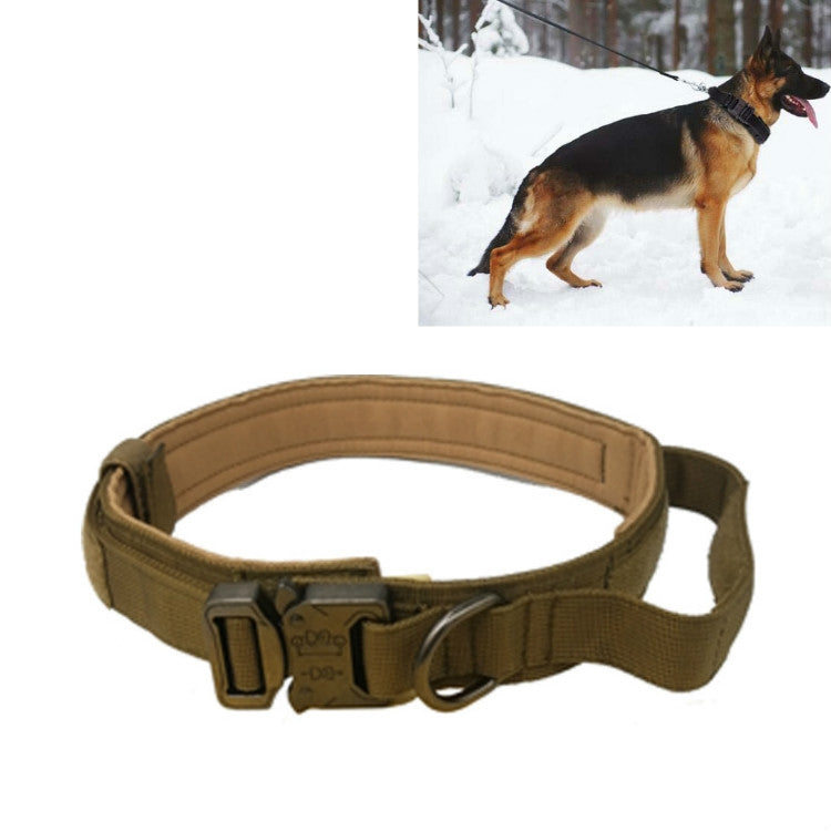 Collier de traction pour chien en nylon épais, tailles M, L et XL.