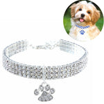 Collier pour animaux de compagnie avec diamant élastique, collier pour chat et chien, bijou