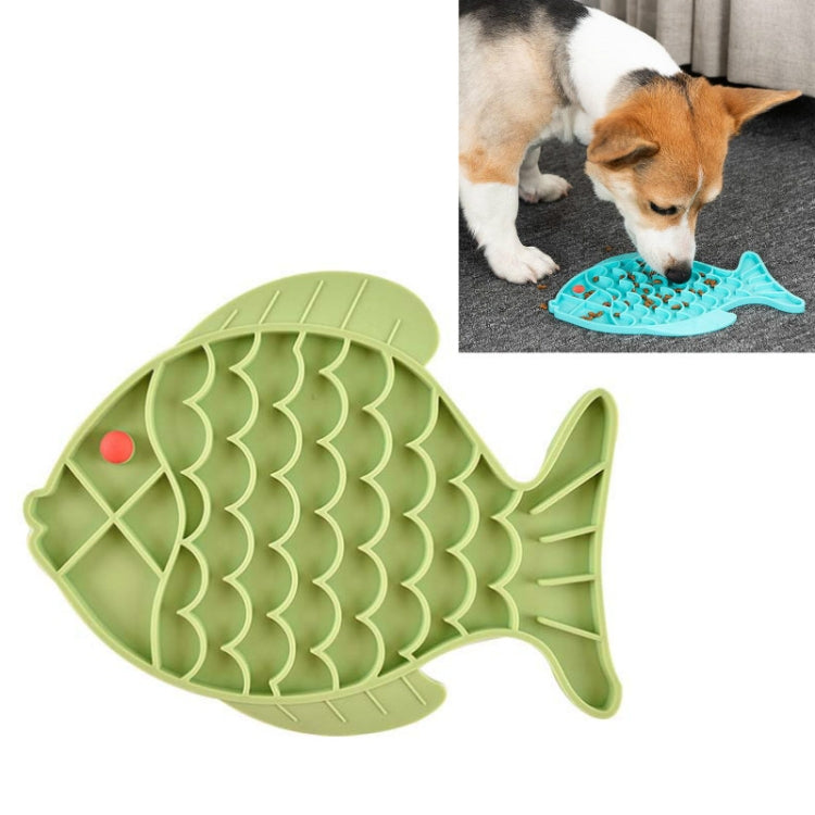 Pet Cats and Dogs Silicone Slow Food Mat Anti-choke Bowl, Fish Type, Flower Type, Claw Type