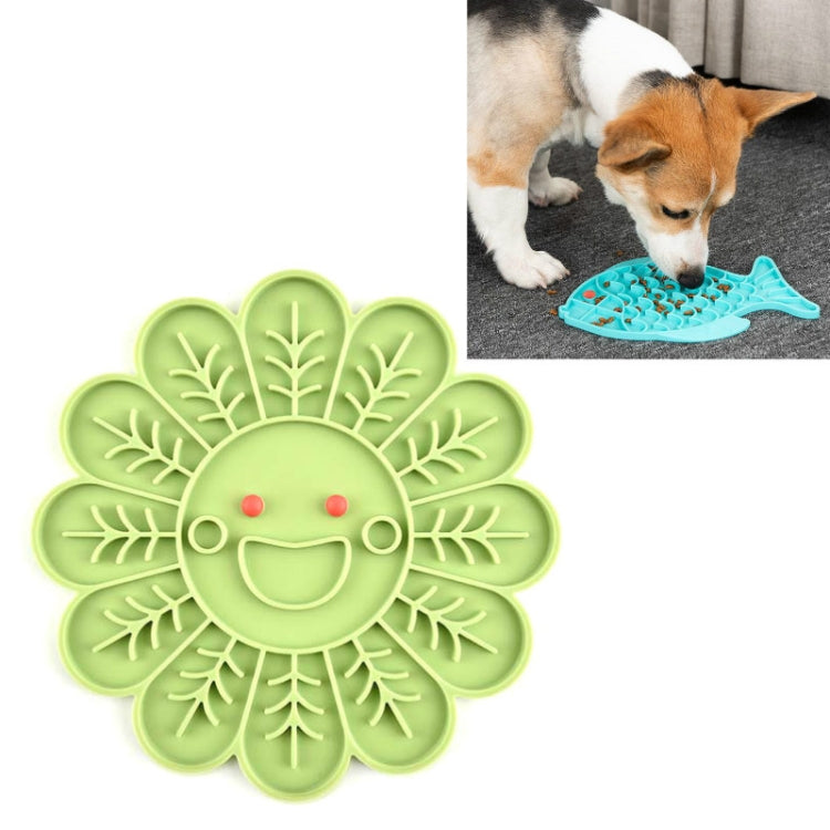 Pet Cats and Dogs Silicone Slow Food Mat Anti-choke Bowl, Fish Type, Flower Type, Claw Type