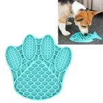 Pet Cats and Dogs Silicone Slow Food Mat Anti-choke Bowl, Fish Type, Flower Type, Claw Type