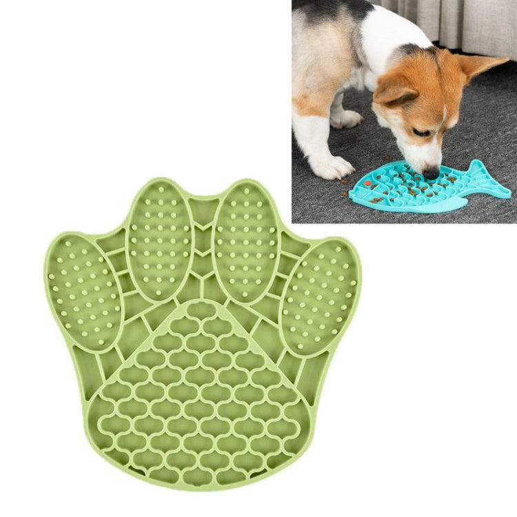 Pet Cats and Dogs Silicone Slow Food Mat Anti-choke Bowl, Fish Type, Flower Type, Claw Type