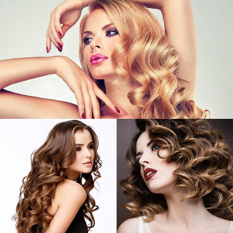 LCD Conical Curling Iron Single Tube Ceramic Glaze Pear Flower Cone, 19mm EU, 25mm EU, 25mm US, 19mm US, 32mm EU