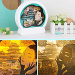 Chinese Style Paper Carving Lamp Night Light 3D Personalized Gift Decoration, Warm Light