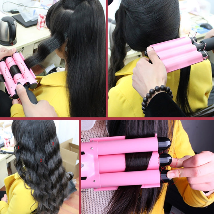 20-32m Automatic Ceramic Perm Splint Hair Curler 3 Barrels Big Wave Hair Curling Iron Tools, 20mm, 22mm, 25mm, 28mm, 32mm