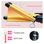 20-32m Automatic Ceramic Perm Splint Hair Curler 3 Barrels Big Wave Hair Curling Iron Tools, 20mm, 22mm, 25mm, 28mm, 32mm