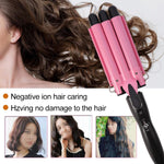 20-32m Automatic Ceramic Perm Splint Hair Curler 3 Barrels Big Wave Hair Curling Iron Tools, 20mm, 22mm, 25mm, 28mm, 32mm