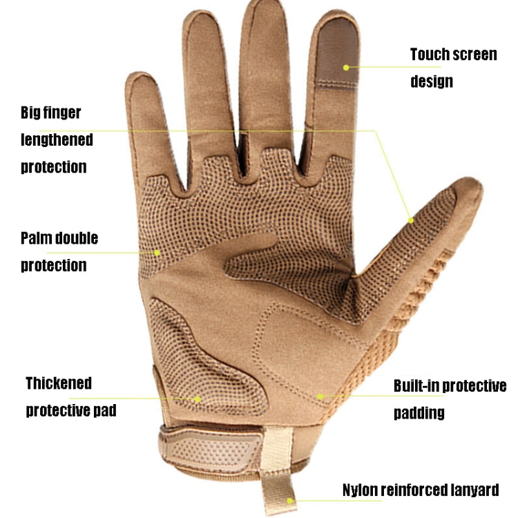 B28 Outdoor Rding Motorcycle Protective Anti-Slip Wear-Resistant Mountaineering Sports Gloves, S, M, L, XL