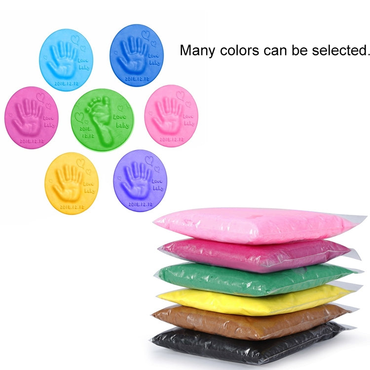 3 PCS Baby Care Air Dry Soft Clay Baby Hand and Foot Inkpad, Blue, Green, Pink, Purple, Orange, Red, White, Yellow