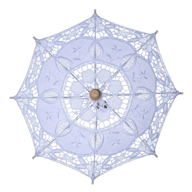 Wedding Bridal Lace Umbrella Shooting Props Wedding Supplies, Length 26cm/ Diameter 29cm, Length 43/Diameter 45cm