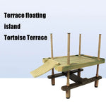 Large Amusement Park Turtle Sunbathing Platform Floating Island Turtle Tank Tandscape, Large