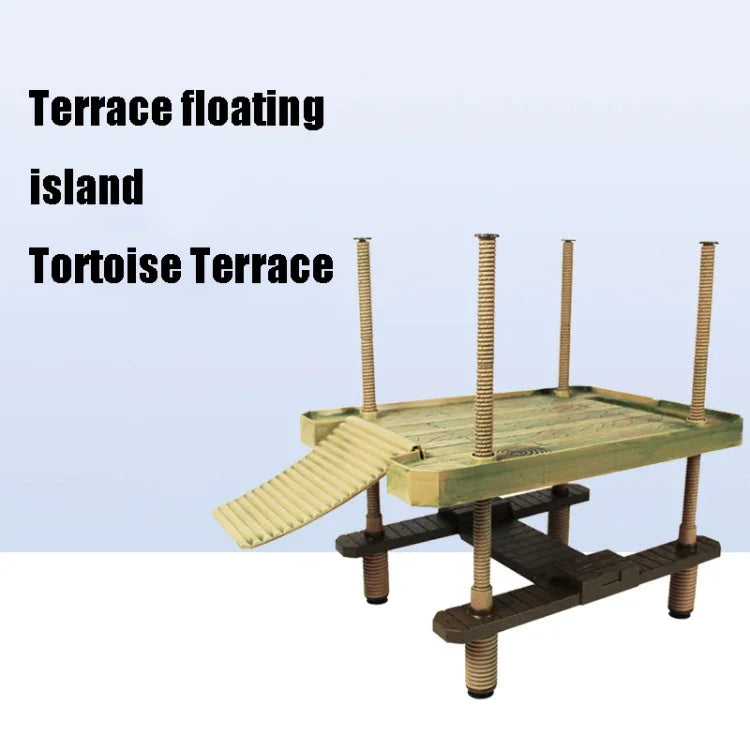 Large Amusement Park Turtle Sunbathing Platform Floating Island Turtle Tank Tandscape, Large