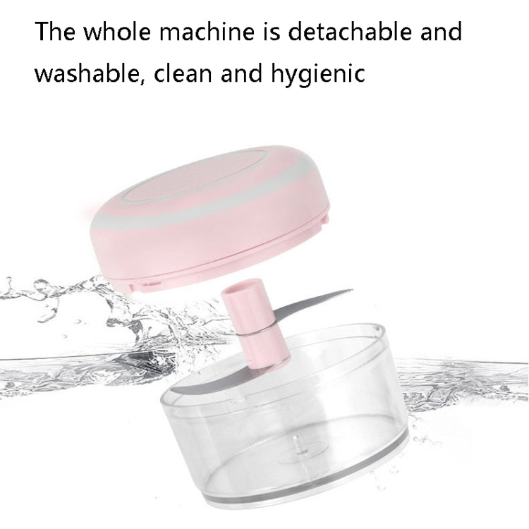 Electrical USB Rechargeable Garlic Mixing Masher Complementary Food Masher Stainless Steel Crushing Garlic Peeling Device Wireless Mini Garlic Cutter, Green, White