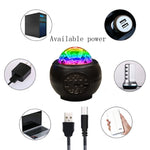 M2 8W Christmas Starry Sky Laser Projection Atmosphere Light Rotating Starry Dynamic Water Pattern Sleeping Light, USB, Battery