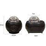 M2 8W Christmas Starry Sky Laser Projection Atmosphere Light Rotating Starry Dynamic Water Pattern Sleeping Light, USB, Battery