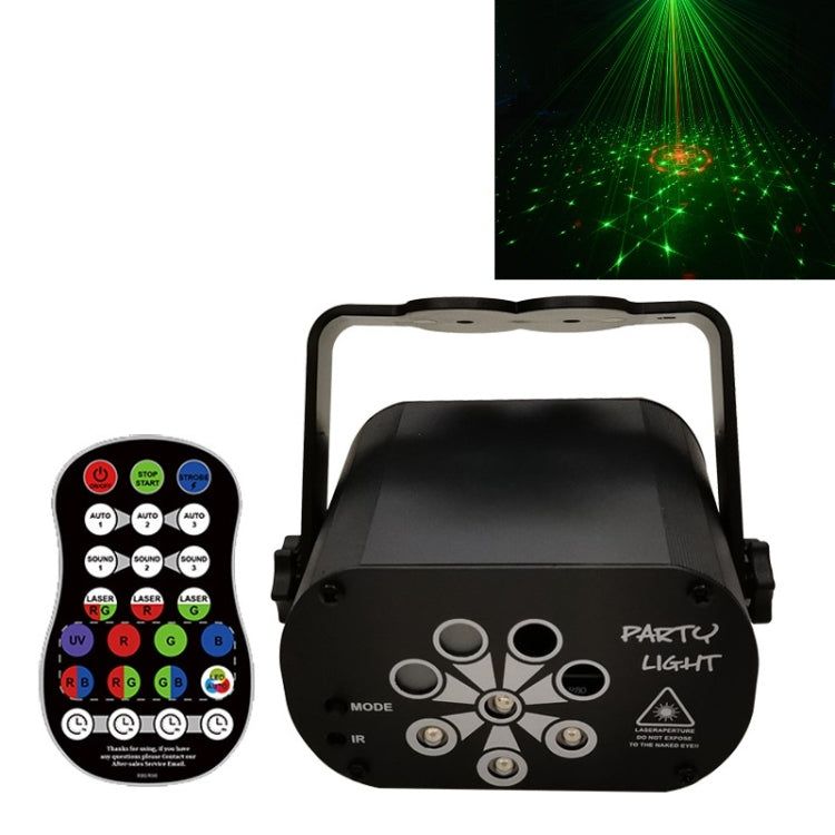 R90 8W UV Mini Laser Light Sound Control Induction Stage Atmosphere Light Bar KTV Laser Light, USB Plug-in, Built-in Battery Charging