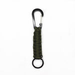 Outdoor Multifunctional Nylon Umbrella Rope Carabiner Key Chain, Nylon Umbrella Rope(Army green), Nylon Umbrella Rope(Black), Nylon Umbrella Rope(Brown), Nylon Umbrella Rope(Deep Blue)