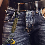 Outdoor Multifunctional Nylon Umbrella Rope Carabiner Key Chain, Nylon Umbrella Rope(Army green), Nylon Umbrella Rope(Black), Nylon Umbrella Rope(Brown), Nylon Umbrella Rope(Deep Blue)