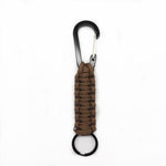 Outdoor Multifunctional Nylon Umbrella Rope Carabiner Key Chain, Nylon Umbrella Rope(Army green), Nylon Umbrella Rope(Black), Nylon Umbrella Rope(Brown), Nylon Umbrella Rope(Deep Blue)
