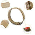 Laisse multifonctionnelle réglable pour chien, idéale pour l'entraînement en extérieur. Collier résistant à l'usure et à la traction.