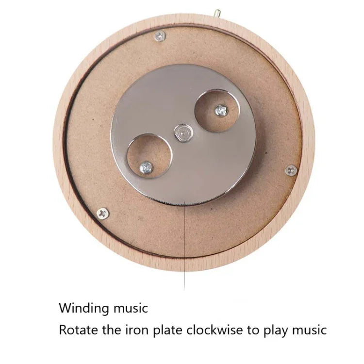 Girl Bedside Lamp Crystal Ball Wooden Base Music Box Charging Glow Rotating Night Light, Random Music, Ballet, Castle, Unicorn, Flying Pig, Dogs, Drawing Girl, Whale, Deer, Deer Head, Cat, Mermaid, Dandelion, Balloon Bear, Christmas Tree, Double Pig   ...