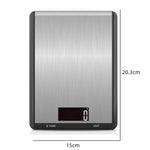 Stainless Steel Kitchen Scale Household Food Electronic Scale, 5kg/1g, 10kg/1g