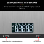 Stainless Steel Kitchen Scale Household Food Electronic Scale, 5kg/1g, 10kg/1g