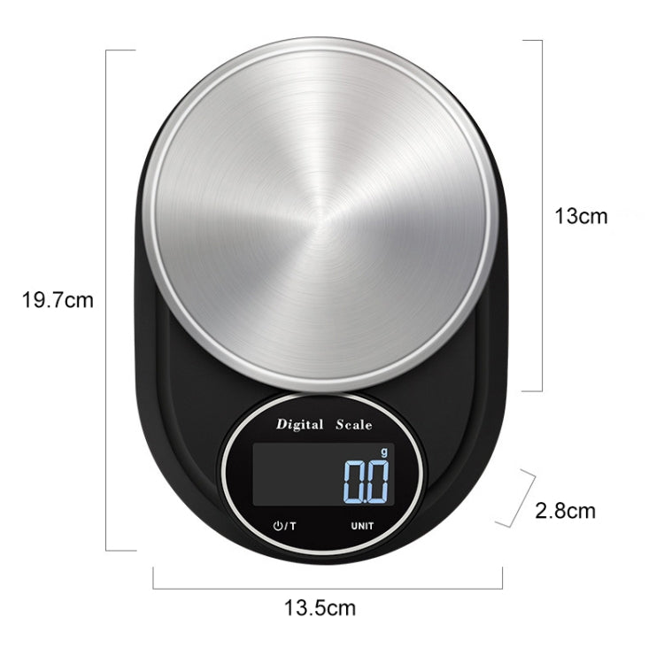 Home Kitchen Electronic Scale High Precision Stainless Steel Jewelry Scale, Hemming 5kg/1g, No Edging 5kg/1g, Hemming 3kg/0.1g, No Edging 3kg/0.1g, Hemming 5kg/0.1g, No Edging 5kg/0.1g
