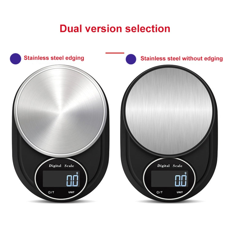 Home Kitchen Electronic Scale High Precision Stainless Steel Jewelry Scale, Hemming 5kg/1g, No Edging 5kg/1g, Hemming 3kg/0.1g, No Edging 3kg/0.1g, Hemming 5kg/0.1g, No Edging 5kg/0.1g
