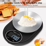 Home Kitchen Electronic Scale High Precision Stainless Steel Jewelry Scale, Hemming 5kg/1g, No Edging 5kg/1g, Hemming 3kg/0.1g, No Edging 3kg/0.1g, Hemming 5kg/0.1g, No Edging 5kg/0.1g