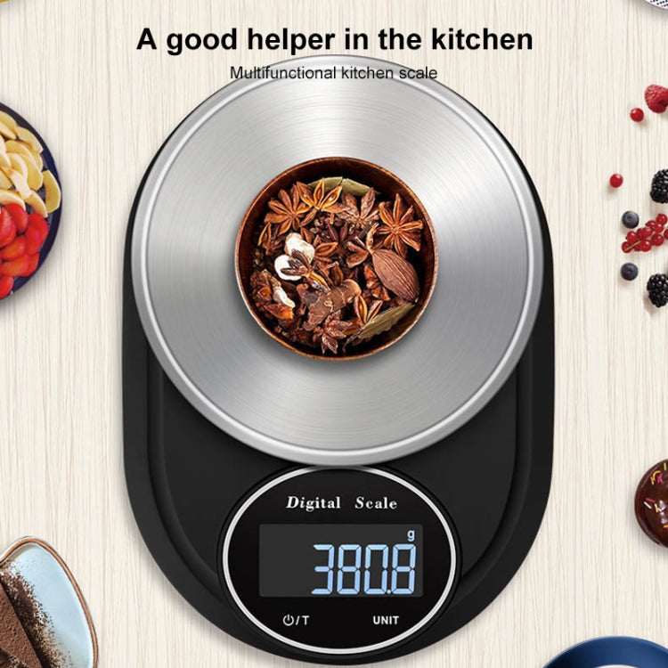 Home Kitchen Electronic Scale High Precision Stainless Steel Jewelry Scale, Hemming 5kg/1g, No Edging 5kg/1g, Hemming 3kg/0.1g, No Edging 3kg/0.1g, Hemming 5kg/0.1g, No Edging 5kg/0.1g